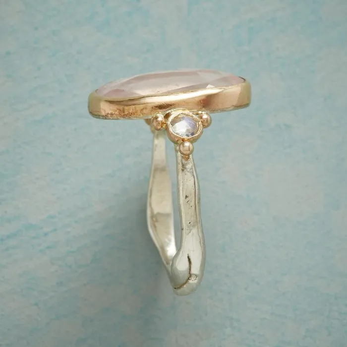 Women Rose Quartz Shimmer Ring Sundance Catalog Rings Women Rose Quartz Shimmer Ring Sundance Catalog Rings