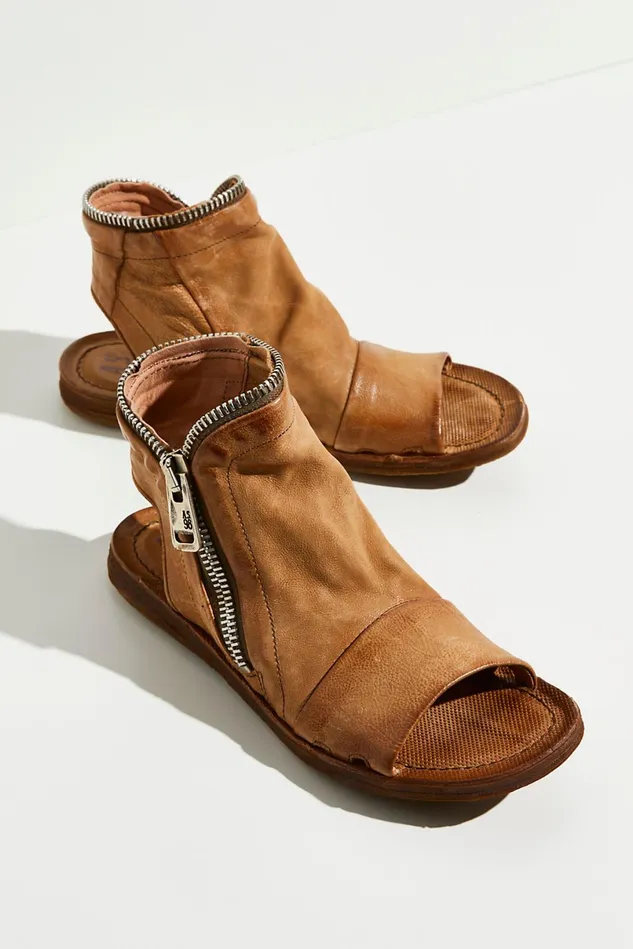 Women Sandals Free People Hazey Zip Boot Sandals Tiger