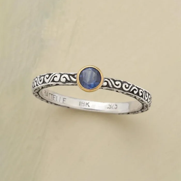 Women Sapphire Scroll Ring Sundance Catalog Rings