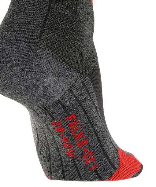 Women SC1 Women Skiing Socks Black FALKE Ski Socks