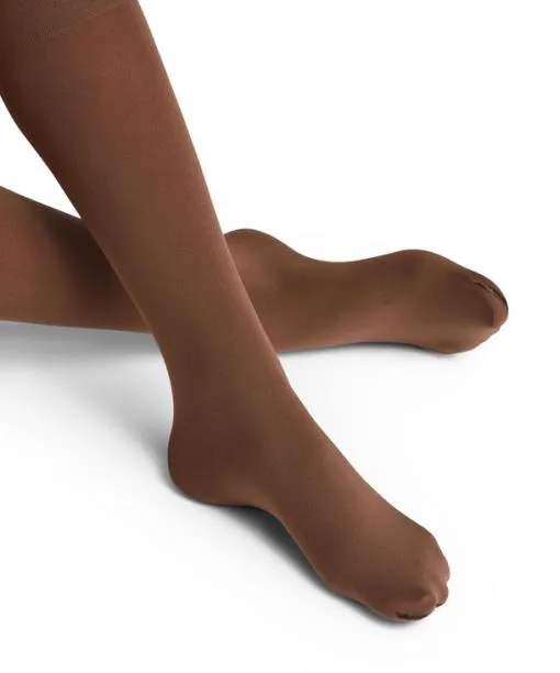 Women Seidenglatt 40 DEN Women Kneehigh Socks Coffee FALKE Fullyfashioned Stockings