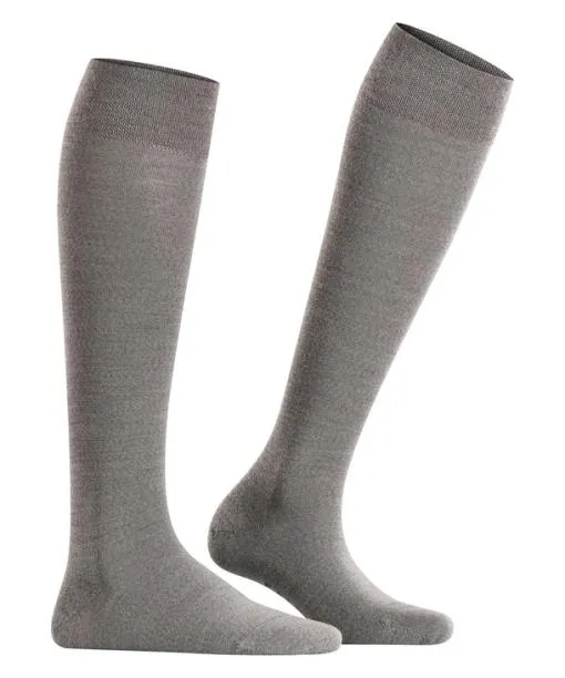 Women Sensitive Berlin Women Kneehigh Socks Light Grey Mel FALKE Functionals