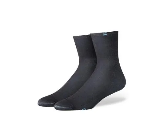 Women Sheer Quarter Crew Socks Sheer Black TOMS Sneakers