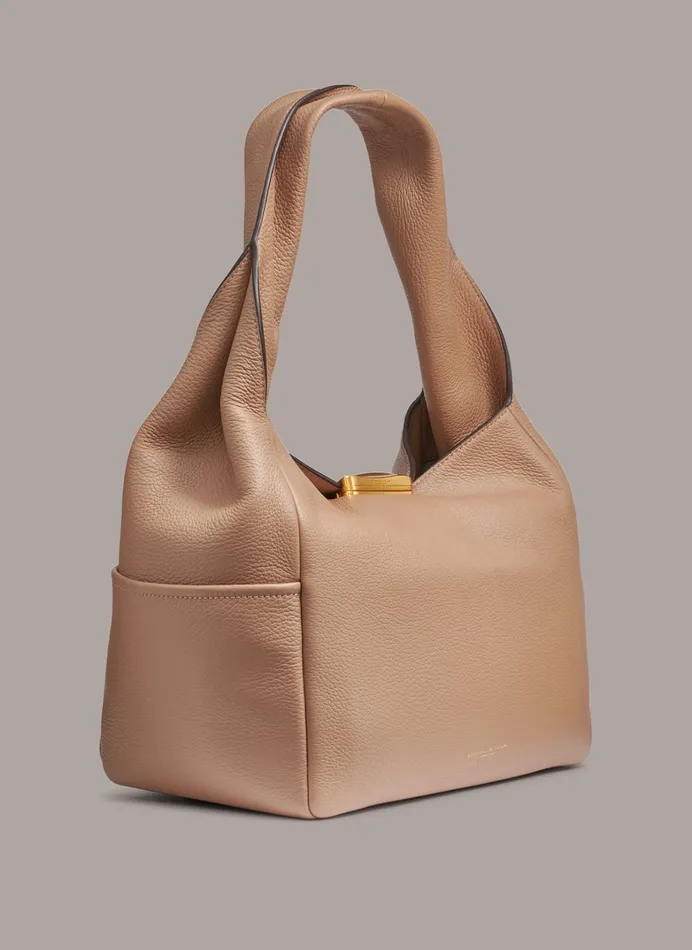 Women Shoulder And Hobo Bags Donna Karan AMAGANSETT SHOULDER BAG Fawn