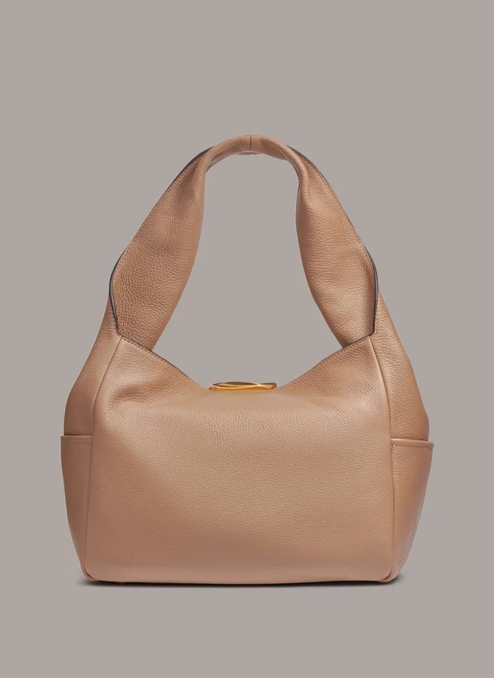 Women Shoulder And Hobo Bags Donna Karan AMAGANSETT SHOULDER BAG Fawn