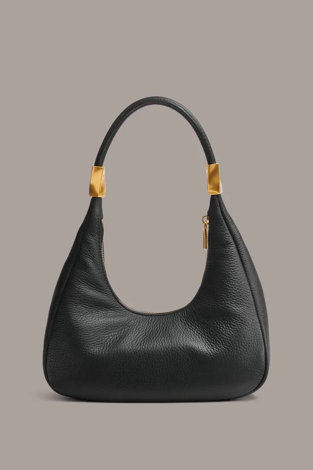 Women Shoulder And Hobo Bags Donna Karan QUOGUE SMALL HOBO BAG Black