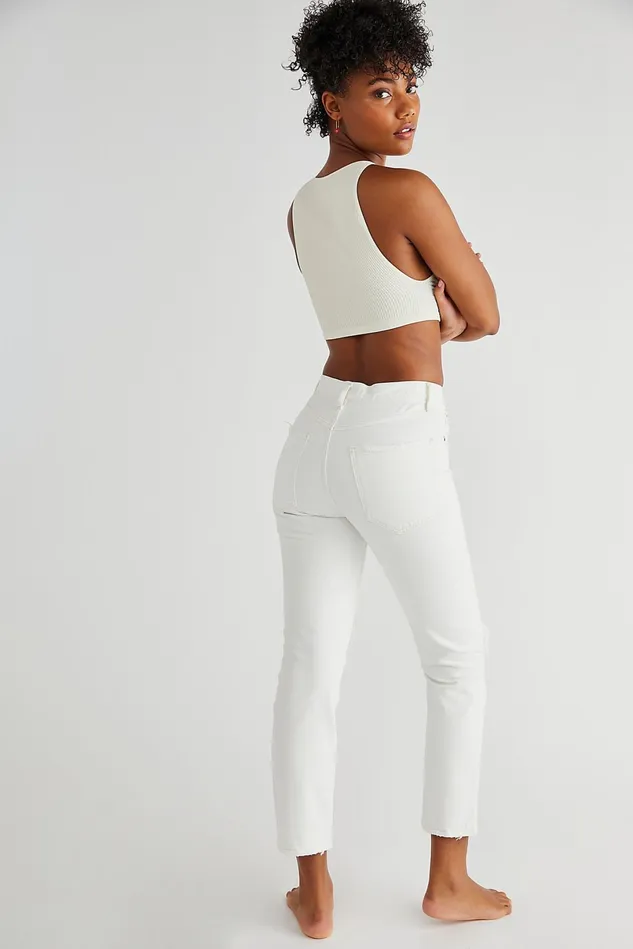 Women Skinny Jeans Free People AGOLDE Riley Jeans Veil