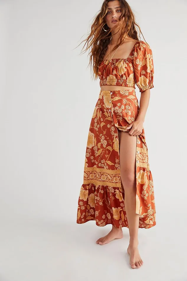 Women Skirts Free People Sloan Set Ochre