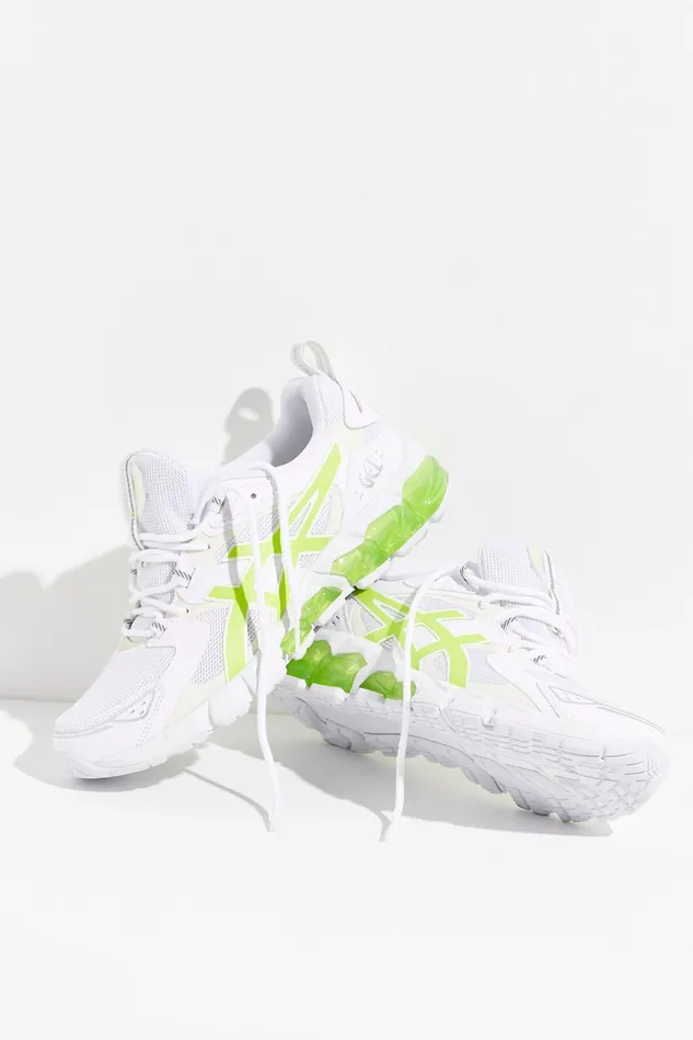 Women Sneakers Free People Asics Gel Quantum 180 Sneakers White Hazard Green