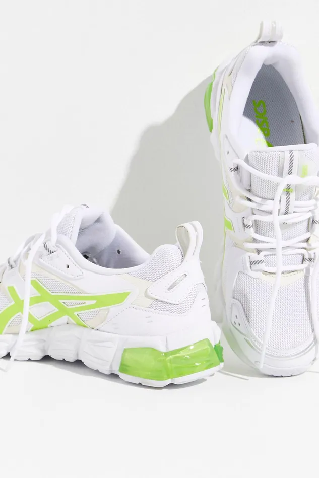Women Sneakers Free People Asics Gel Quantum 180 Sneakers White Hazard Green