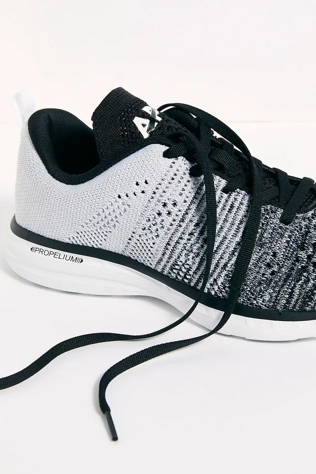 Women Sneakers Free People Techloom Pro Ombre Trainers Black Heather Grey White