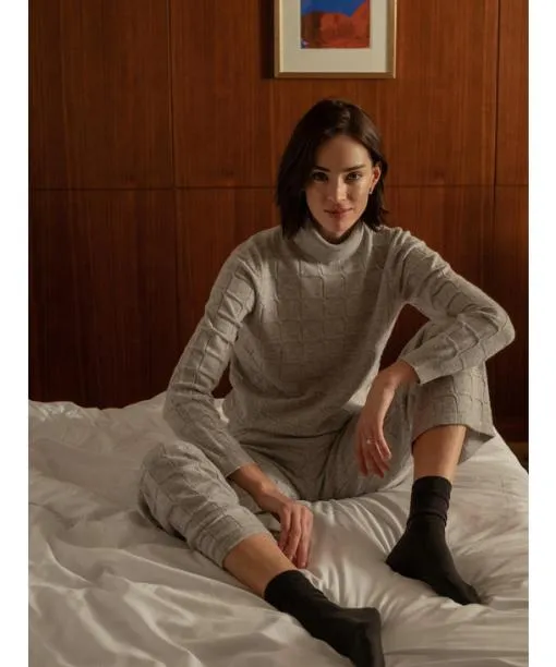 Women Softmerino Women Socks Dark Blue Mel FALKE Socks