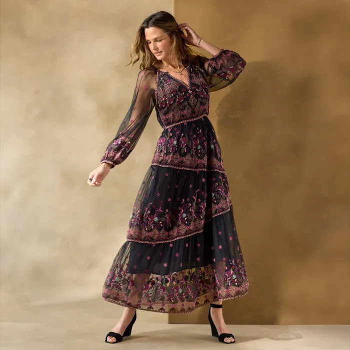 Women Soiree In Vienna Dress Black Sundance Catalog Dresses and Jumpsuits Women Soiree In Vienna Dress Black Sundance Catalog Dresses and Jumpsuits
