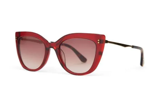 Women Sophia Rosewood Crystalshiny Gold TOMS Sunglasses