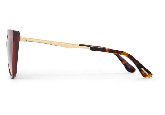 Women Sophia Rosewood Crystalshiny Gold TOMS Sunglasses