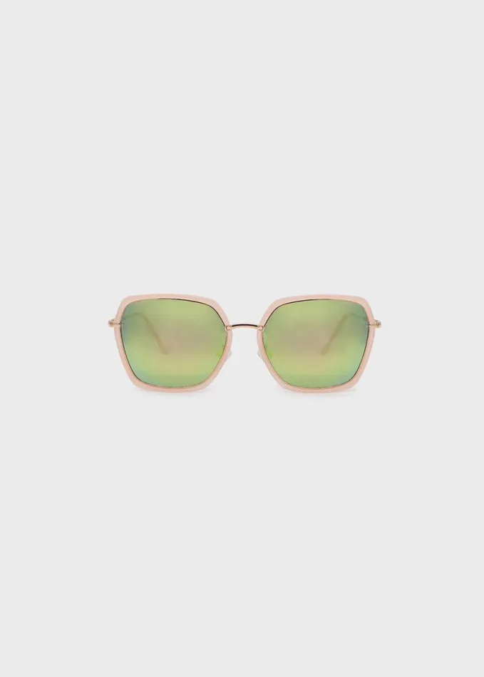 Women Square Milky Blush Sunglasses Blush Buffalo David Bitton Sunglasses