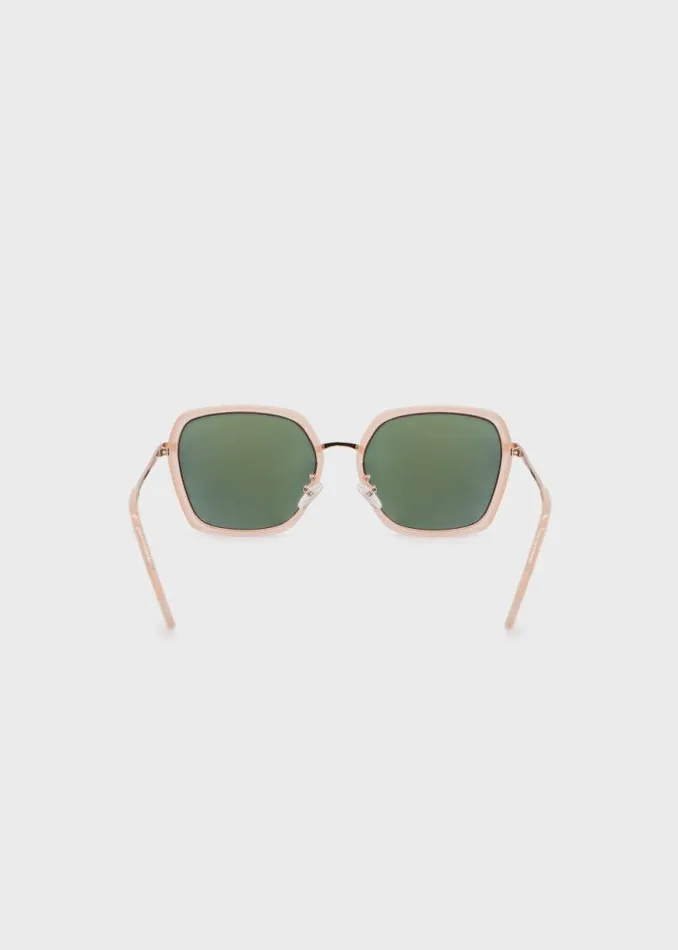Women Square Milky Blush Sunglasses Blush Buffalo David Bitton Sunglasses