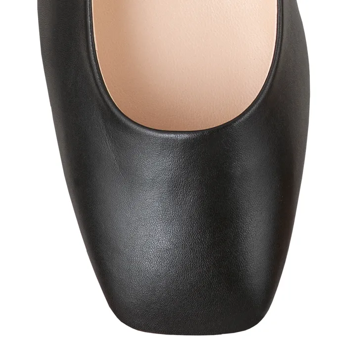 Women Squared Ballerinas Black HGL Ballerinas