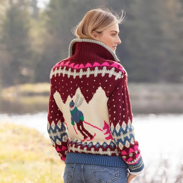 Women Starlit Slopes Cardigan Petite Maroon Sundance Catalog Sweaters Women Starlit Slopes Cardigan Petite Maroon Sundance Catalog Sweaters