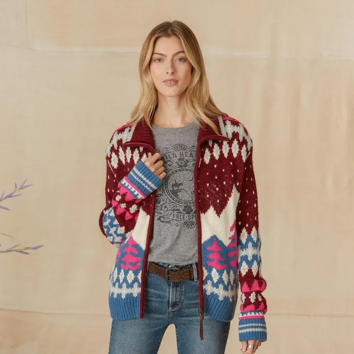Women Starlit Slopes Cardigan Petite Maroon Sundance Catalog Sweaters Women Starlit Slopes Cardigan Petite Maroon Sundance Catalog Sweaters