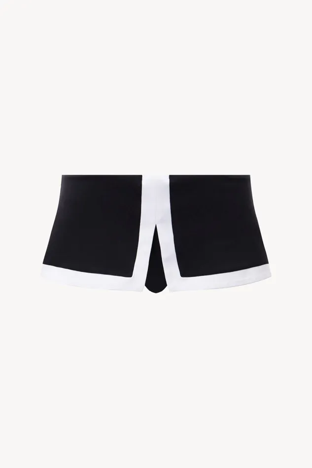 Women STAUD Bikinis PENNY SWIM SKIRT BLACK WHITE Women STAUD Bikinis PENNY SWIM SKIRT BLACK WHITE