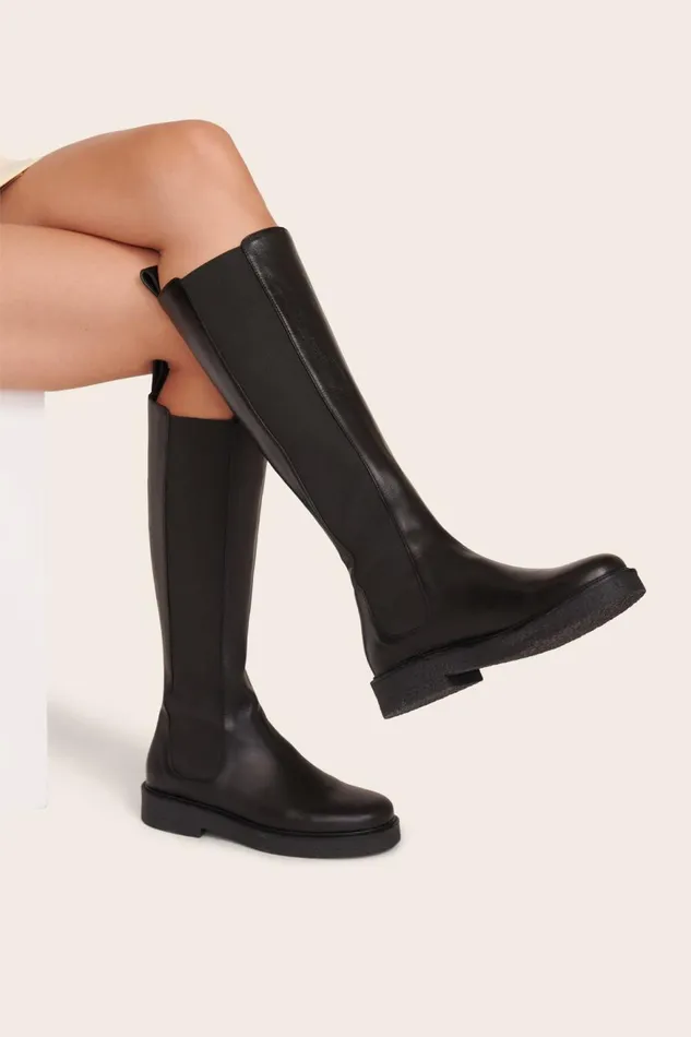 Women STAUD Boots PALAMINO TALL BOOT BLACK