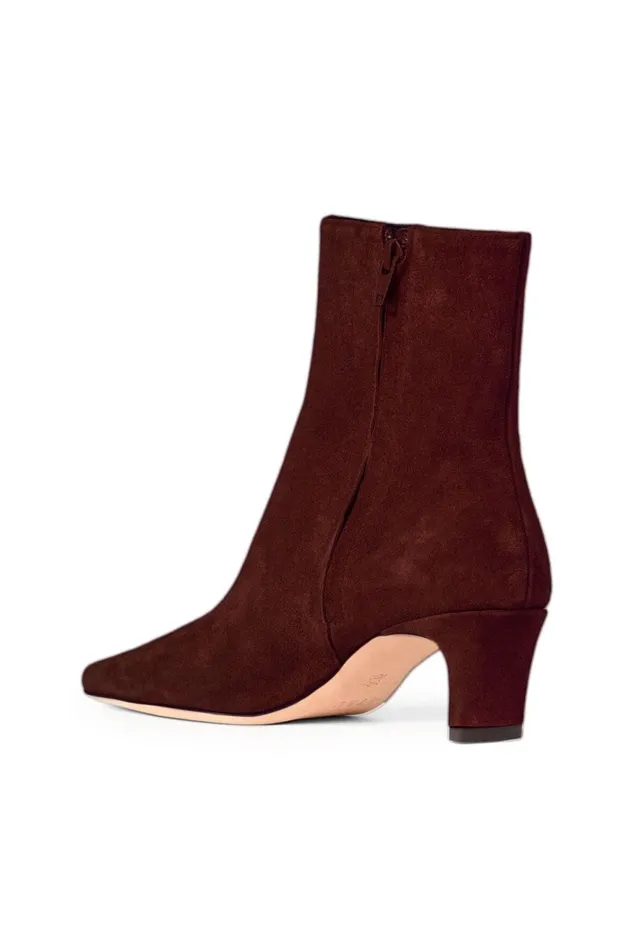 Women STAUD Boots WALLY ANKLE BOOT MAHOGANY SUEDE