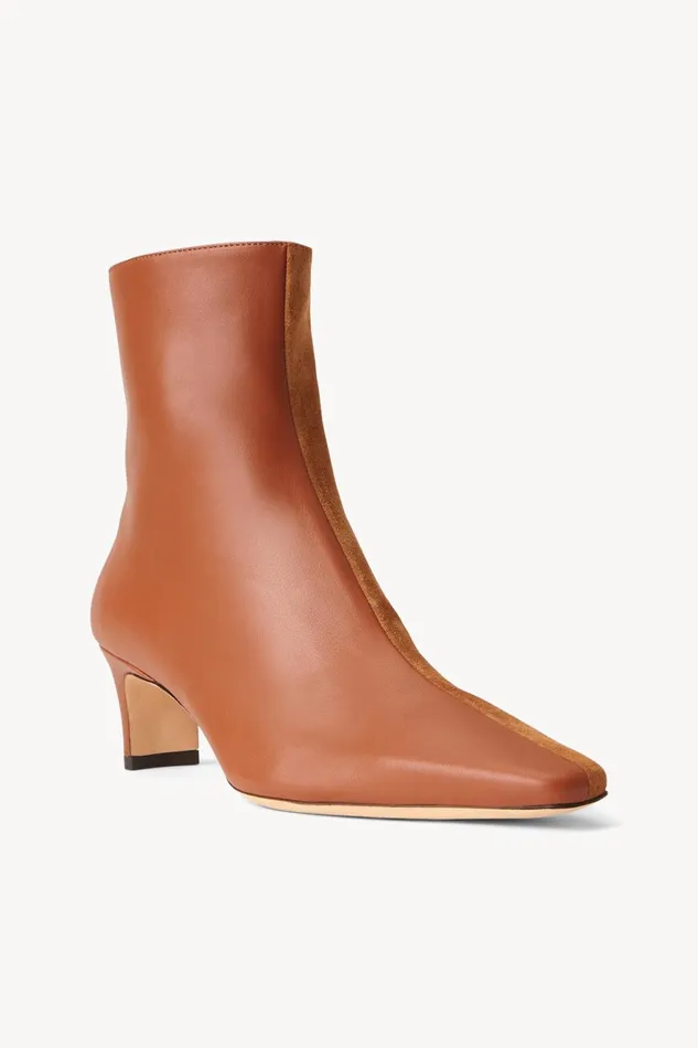 Women STAUD Boots WALLY SPLIT ANKLE BOOT TAN