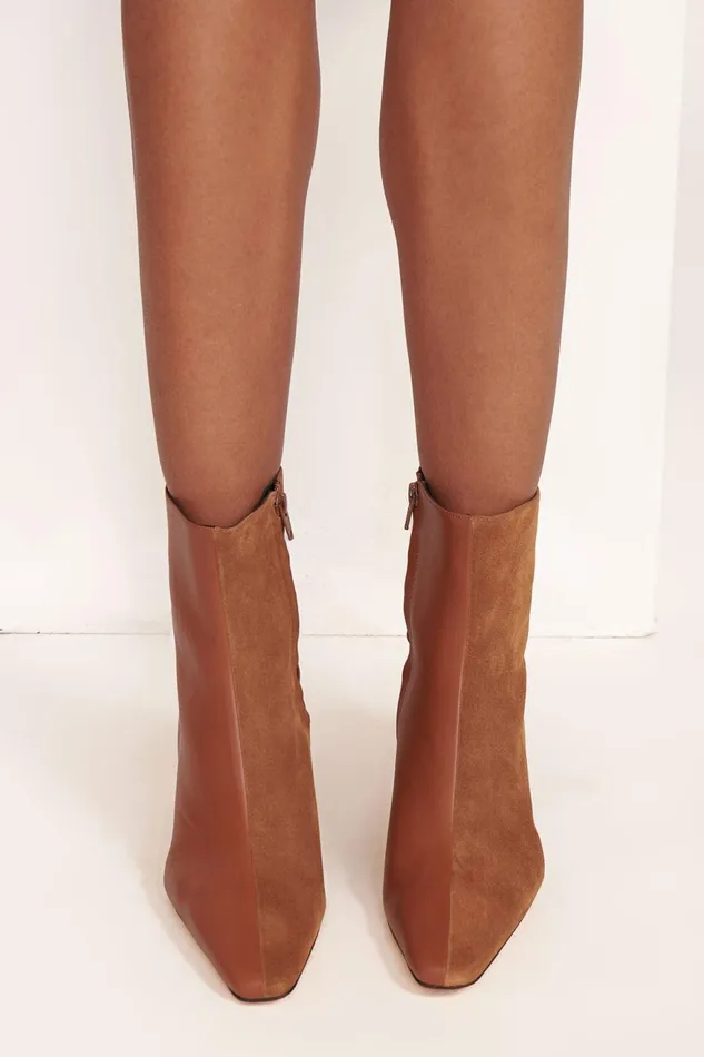 Women STAUD Boots WALLY SPLIT ANKLE BOOT TAN