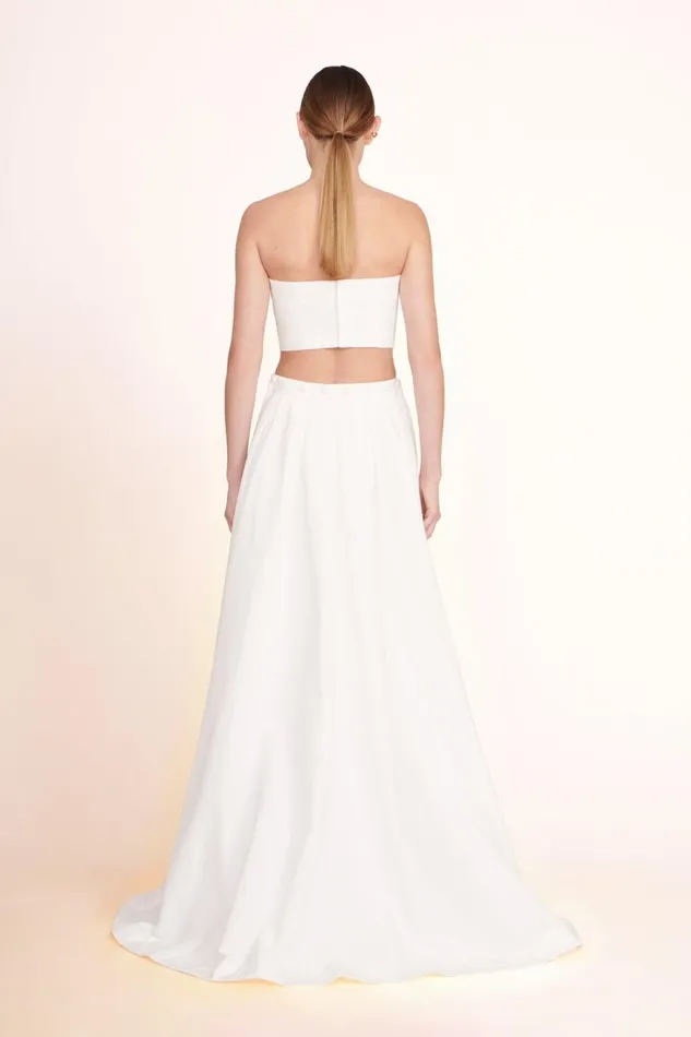 Women STAUD Bridal Dresses NYLA TOP WHITE