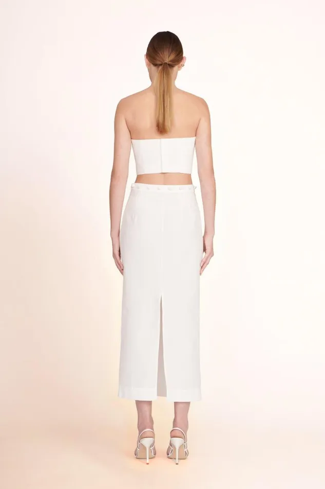 Women STAUD Bridal Dresses NYLA TOP WHITE