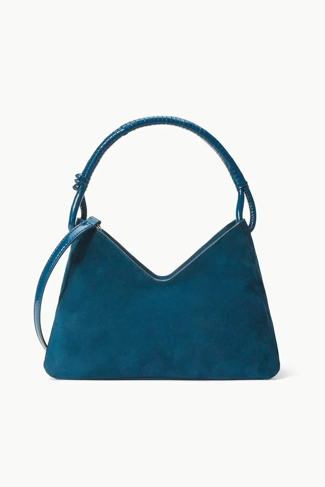 Women STAUD Crossbody VALERIE SHOULDER BAG INK BLUE SUEDE