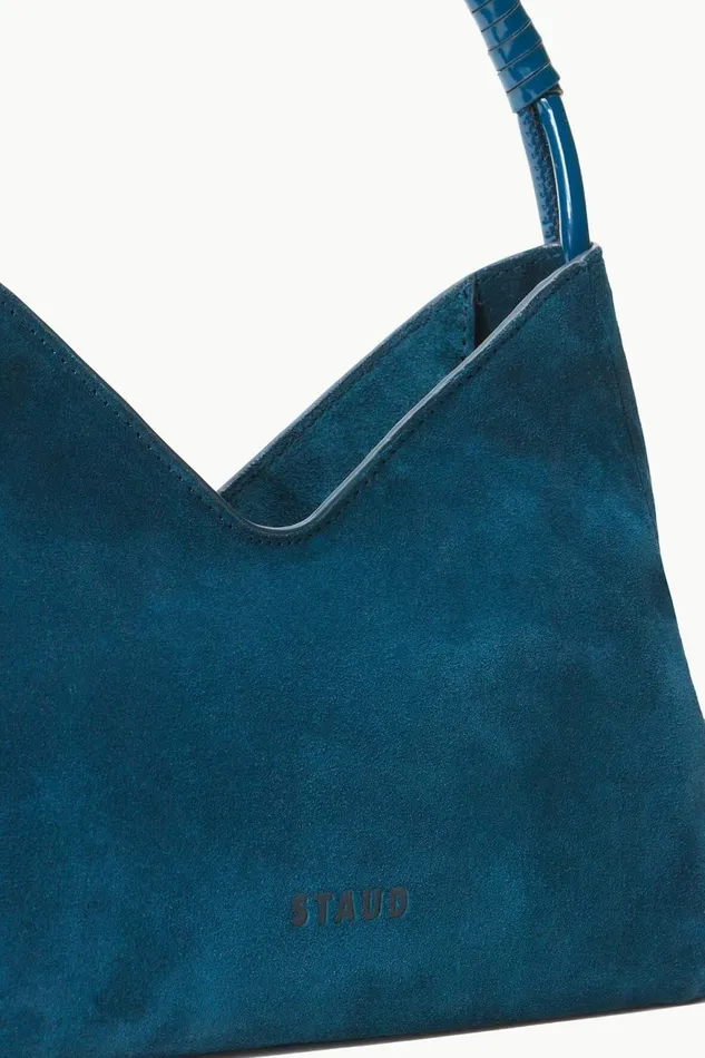 Women STAUD Crossbody VALERIE SHOULDER BAG INK BLUE SUEDE
