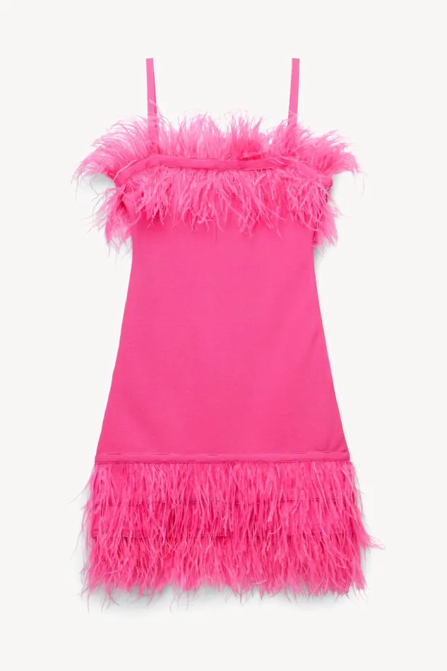 Women STAUD Dresses ETTA DRESS SHOCKING PINK