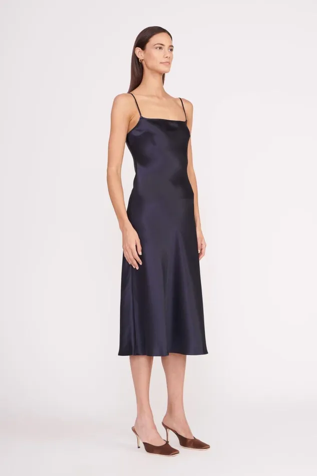 Women STAUD Dresses MEANDER DRESS NAVY Women STAUD Dresses MEANDER DRESS NAVY