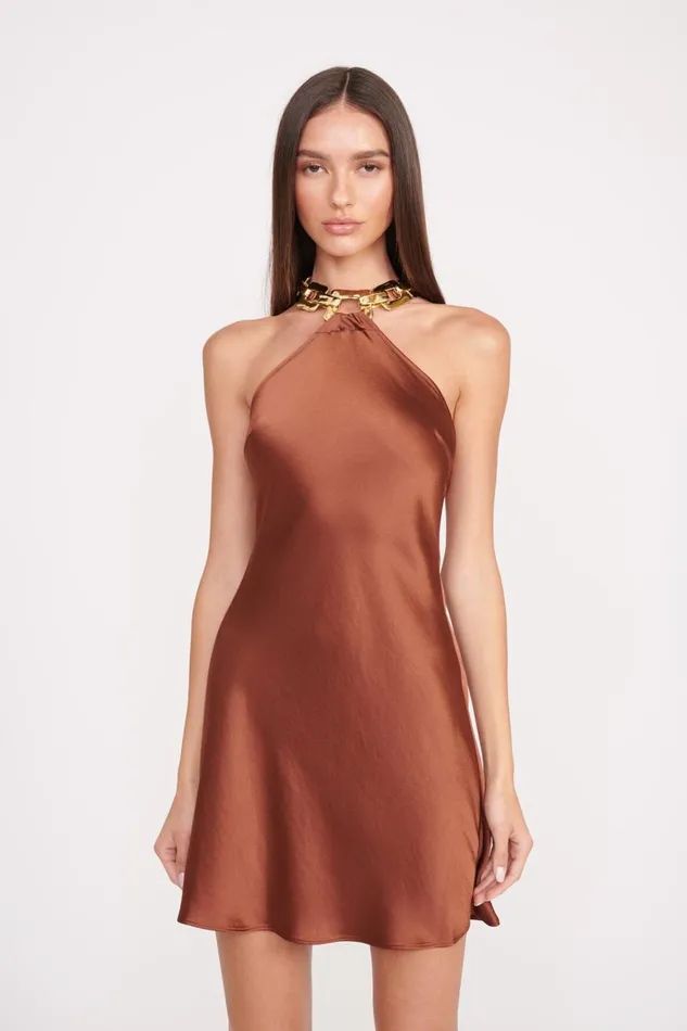 Women STAUD Dresses MINI FRANCOISE DRESS CLOVE