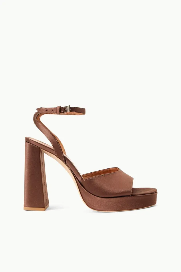 Women STAUD Heels SOLANGE PLATFORM CLOVE SATIN