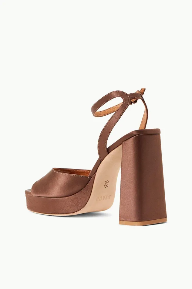 Women STAUD Heels SOLANGE PLATFORM CLOVE SATIN