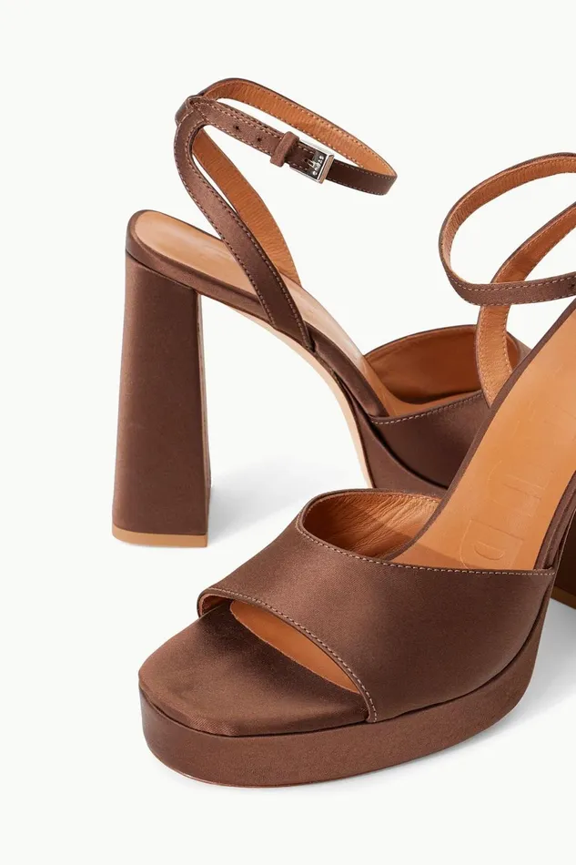 Women STAUD Heels SOLANGE PLATFORM CLOVE SATIN