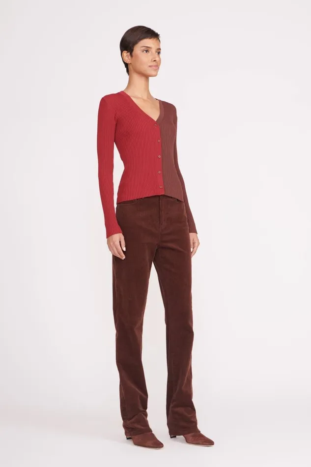 Women STAUD Knits CARGO SWEATER SYRAH CHOCOLATE