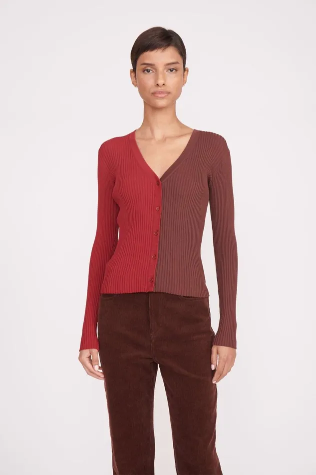 Women STAUD Knits CARGO SWEATER SYRAH CHOCOLATE