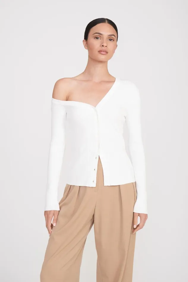 Women STAUD Knits CRAFTSMAN SWEATER IVORY