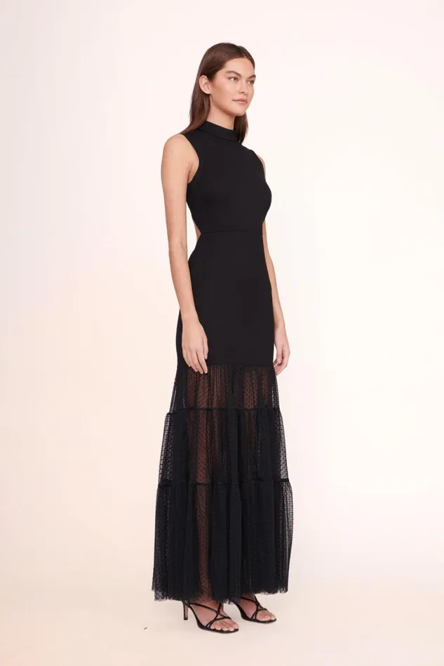 Women STAUD Knits DAFFODIL DRESS BLACK