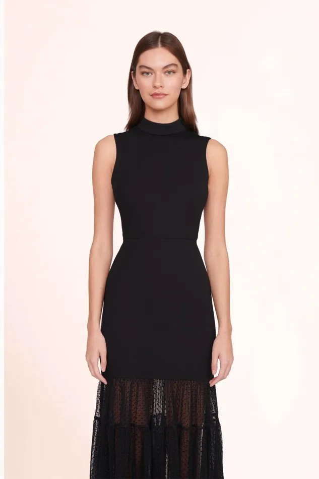 Women STAUD Knits DAFFODIL DRESS BLACK