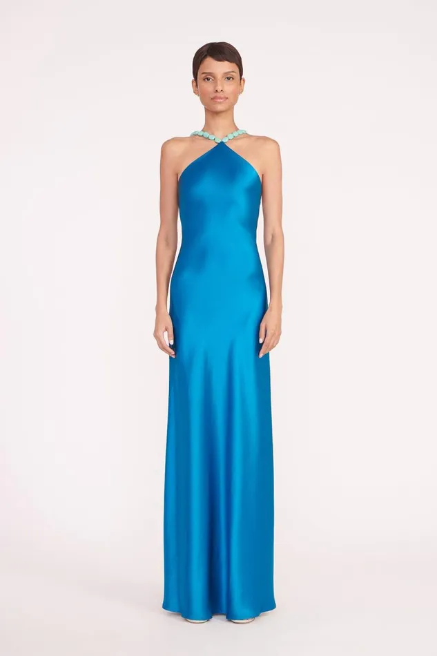 Women STAUD Occasion Dresses CADENCE DRESS ISLAND BLUE