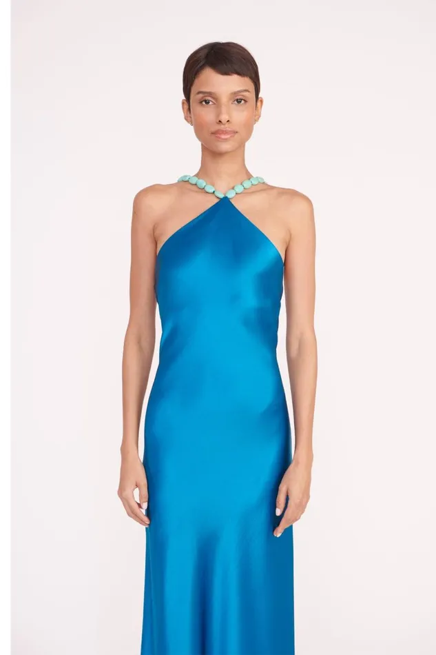 Women STAUD Occasion Dresses CADENCE DRESS ISLAND BLUE