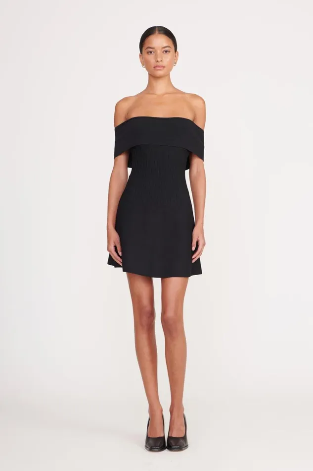 Women STAUD Occasion Dresses MINI ARTISTRY DRESS BLACK