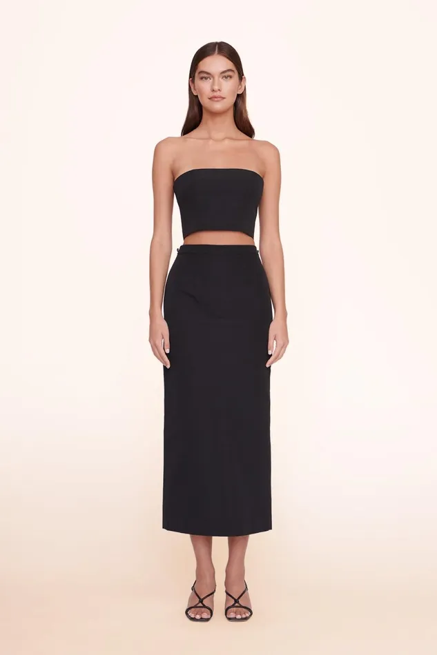 Women STAUD Occasion Dresses NYLA TOP BLACK