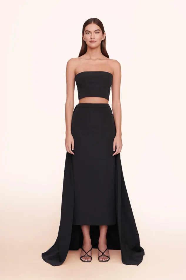 Women STAUD Occasion Dresses NYLA TOP BLACK