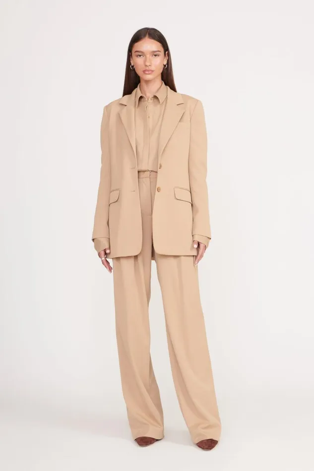 Women STAUD Outerwear and Jackets CITY BLAZER CAMEL Women STAUD Outerwear and Jackets CITY BLAZER CAMEL